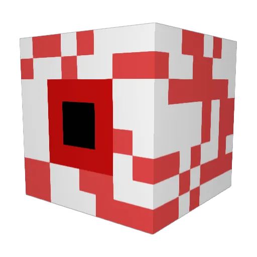 RhythmTTV Minecraft avatar head, 3D render