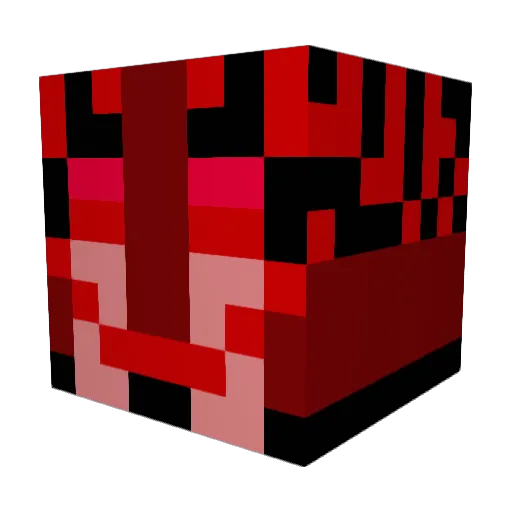 Rhythmatical Minecraft avatar head, 3D render