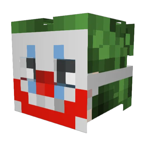 Ri0lais Minecraft avatar head, 3D render