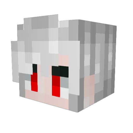 Ri0n_ Minecraft avatar head, 3D render