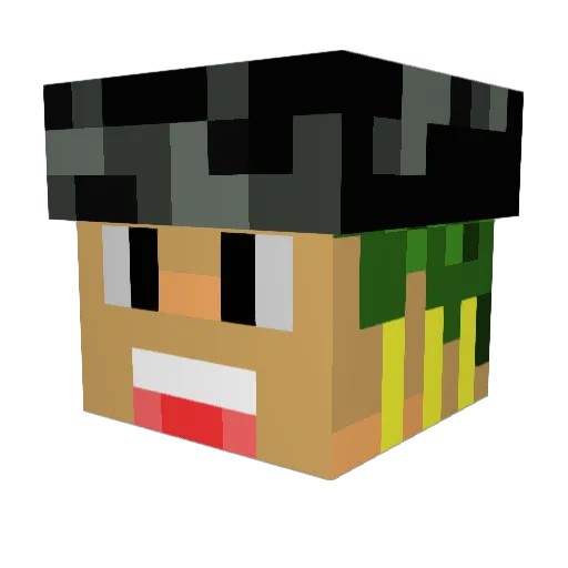 Ri81_ Minecraft avatar head, 3D render
