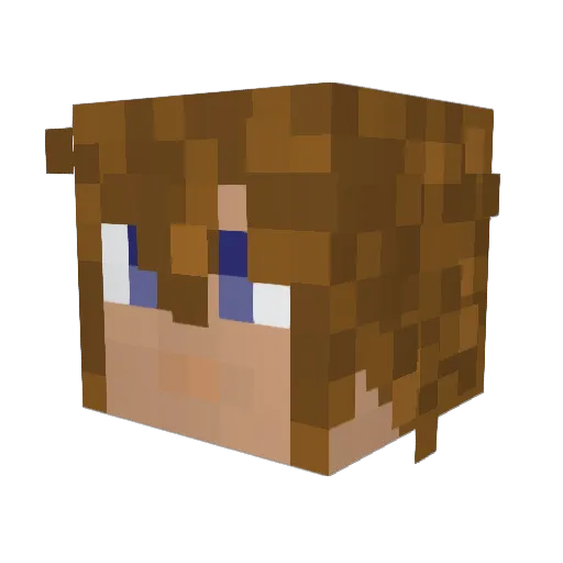 RiA_Hero Minecraft avatar head, 3D render