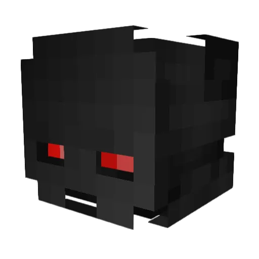 RiChang Minecraft avatar head, 3D render