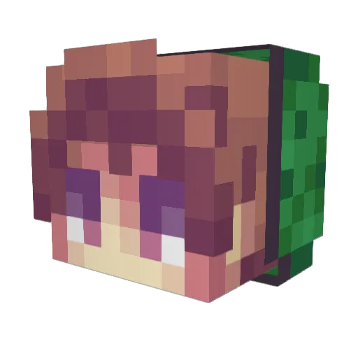 RiEpic Minecraft avatar head, 3D render
