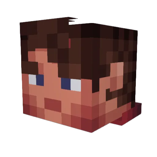 RiFTER1337 Minecraft avatar head, 3D render