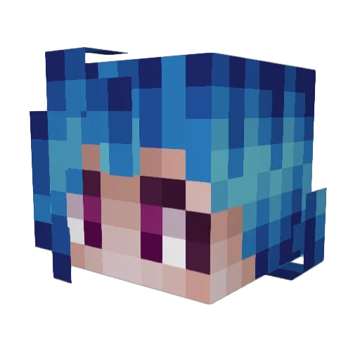 RiFtChromatic Minecraft avatar head, 3D render