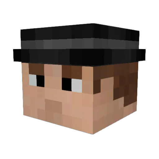 RiPpeRynO Minecraft avatar head, 3D render