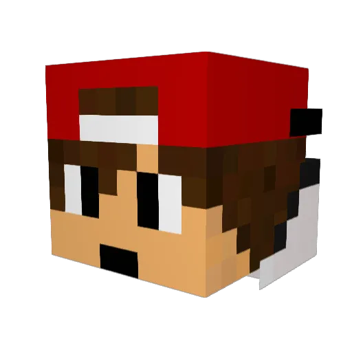 RiSeYT Minecraft avatar head, 3D render