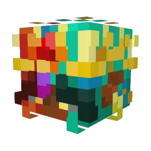 RiSinG08 Minecraft avatar head, 3D render