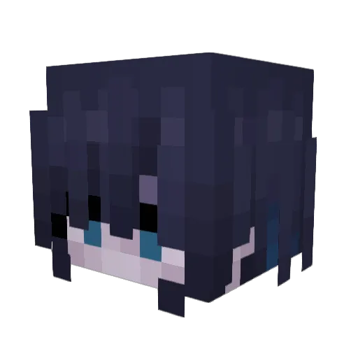 RiSuis Minecraft avatar head, 3D render