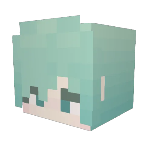 RiTa_ch Minecraft avatar head, 3D render
