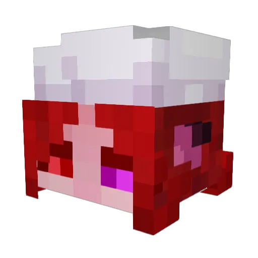 Ri_Pain Minecraft avatar head, 3D render
