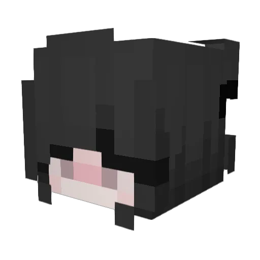 Ri_rin Minecraft avatar head, 3D render