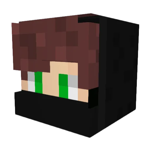Riad030 Minecraft avatar head, 3D render