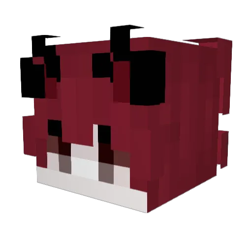 Riahuz Minecraft avatar head, 3D render