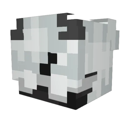 Rialidad Minecraft avatar head, 3D render