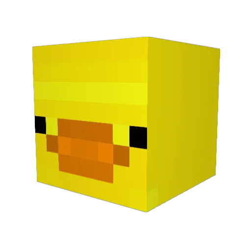 RialtoRemix Minecraft avatar head, 3D render