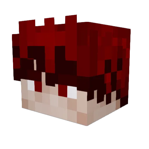 RianDelou63 Minecraft avatar head, 3D render
