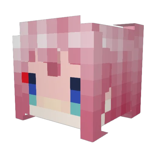 Rian_snow Minecraft avatar head, 3D render