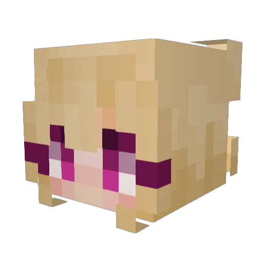 RiasGremory33 Minecraft avatar head, 3D render