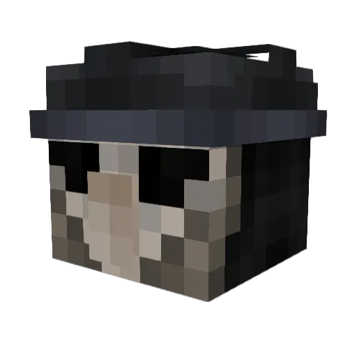 Riasu121 Minecraft avatar head, 3D render