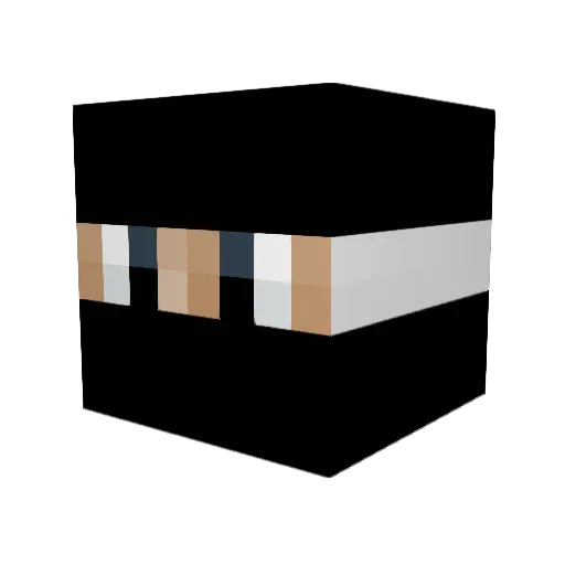RiatonVega Minecraft avatar head, 3D render