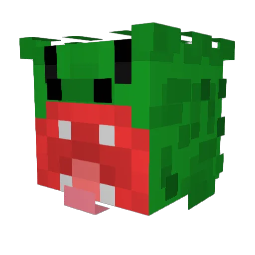 RibTheEye Minecraft avatar head, 3D render