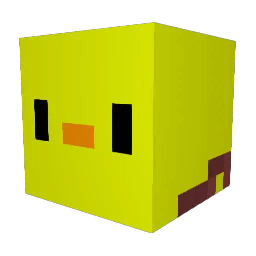 Ribberbomb Minecraft avatar head, 3D render