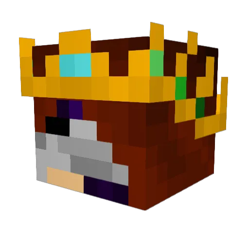 Ribbet_02 Minecraft avatar head, 3D render