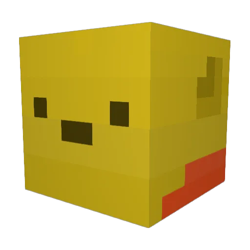 Ribbitho Minecraft avatar head, 3D render