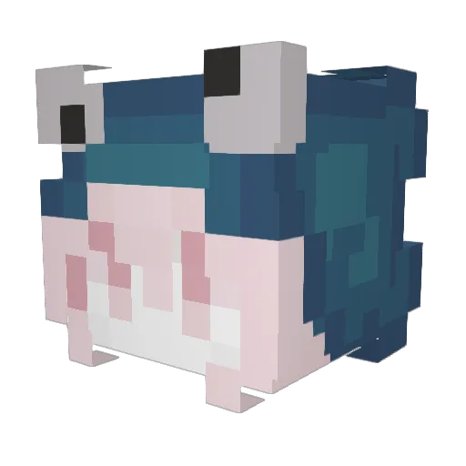 RibbitsTrap Minecraft avatar head, 3D render