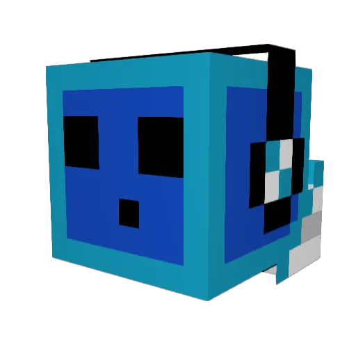 Ribbldibbl5 Minecraft avatar head, 3D render