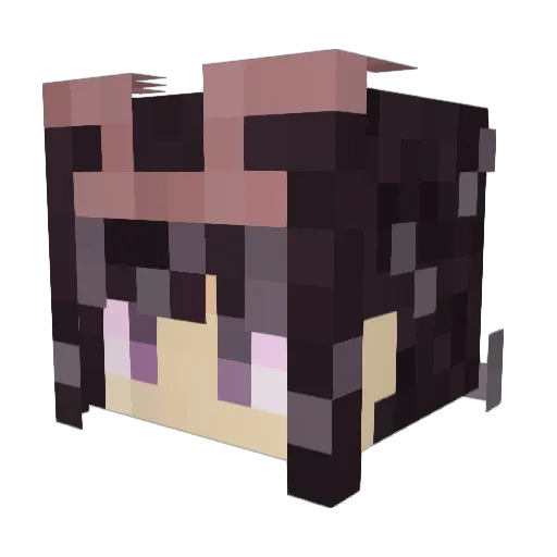 RibbonTS Minecraft avatar head, 3D render