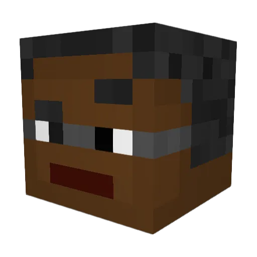 Ribby4190 Minecraft avatar head, 3D render