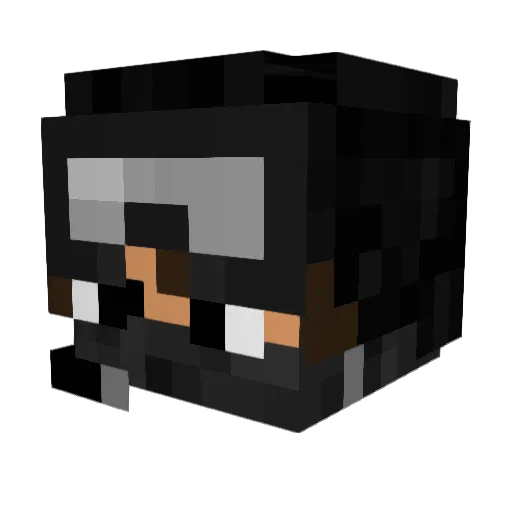 Ribeug007 Minecraft avatar head, 3D render