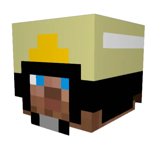 Ribeye1 Minecraft avatar head, 3D render
