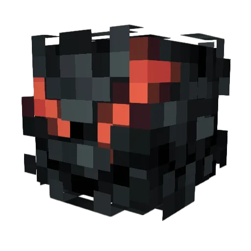 Ribozima Minecraft avatar head, 3D render