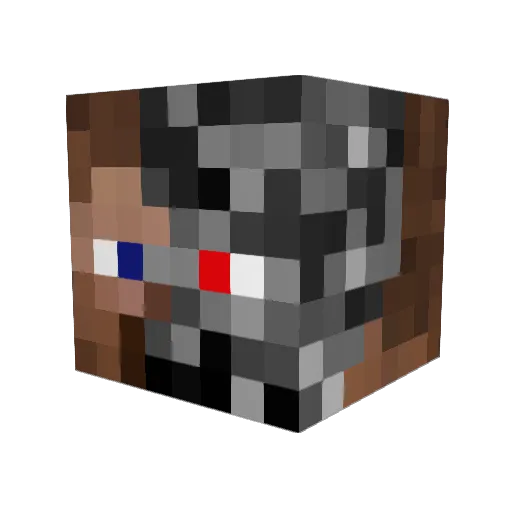 Ribs996 Minecraft avatar head, 3D render
