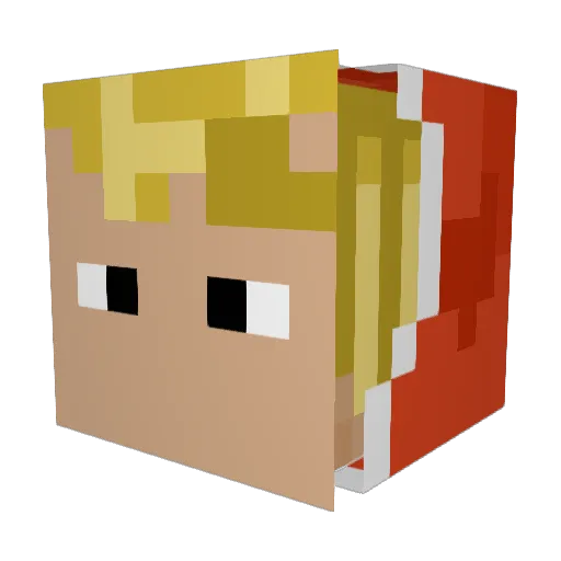 Ribston123 Minecraft avatar head, 3D render