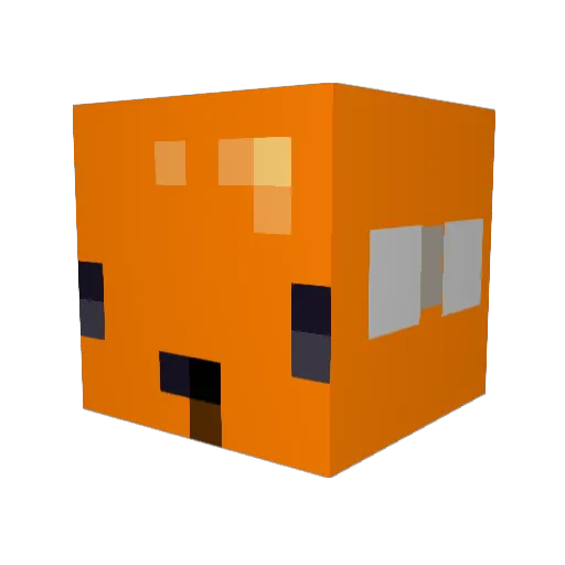 Ribtanate Minecraft avatar head, 3D render