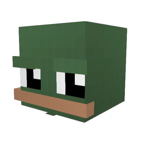 RicBortolin Minecraft avatar head, 3D render