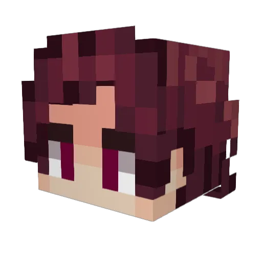 RicFausto Minecraft avatar head, 3D render