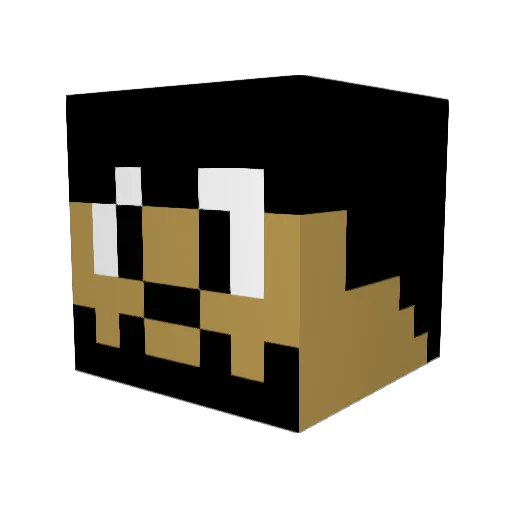 RicFock Minecraft avatar head, 3D render