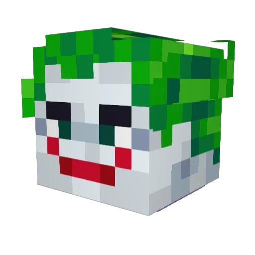 Ricalaca Minecraft avatar head, 3D render