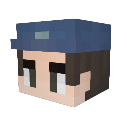 Ricar2002YT Minecraft avatar head, 3D render