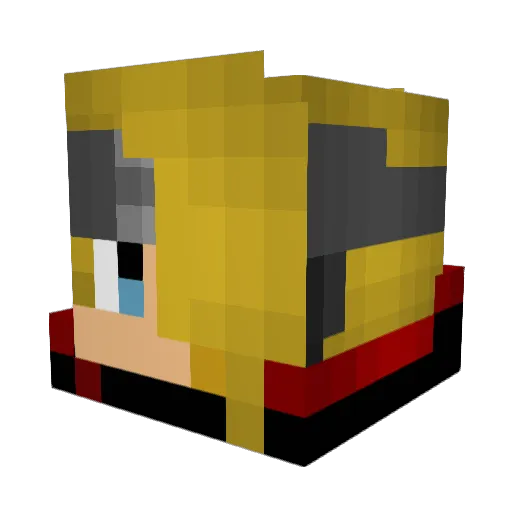 Ricar3_PT Minecraft avatar head, 3D render