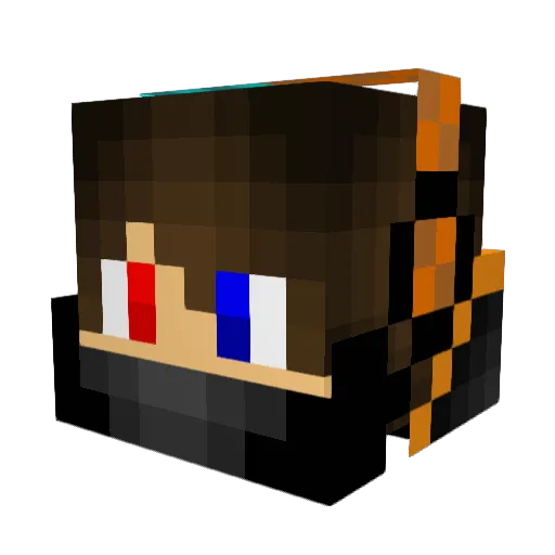 RicardezHD3 Minecraft avatar head, 3D render