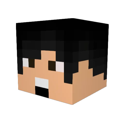 Ricardo19v2 Minecraft avatar head, 3D render