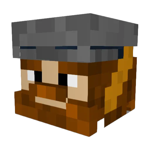 Ricardo5583 Minecraft avatar head, 3D render
