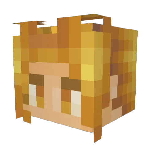 RicardoMiloss Minecraft avatar head, 3D render